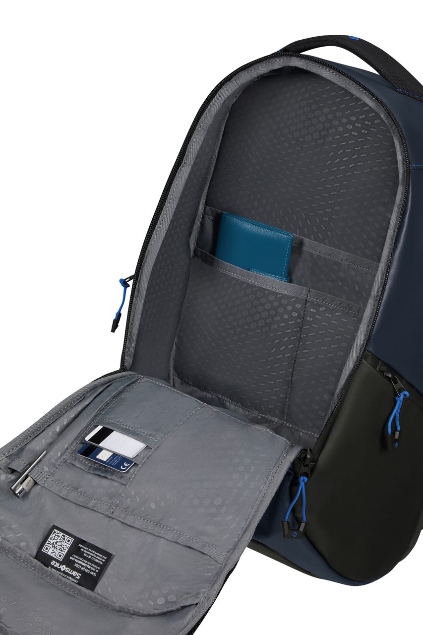 ECODIVER-URBAN LAP. BACKPACK M USB-BLUE NIGHTS