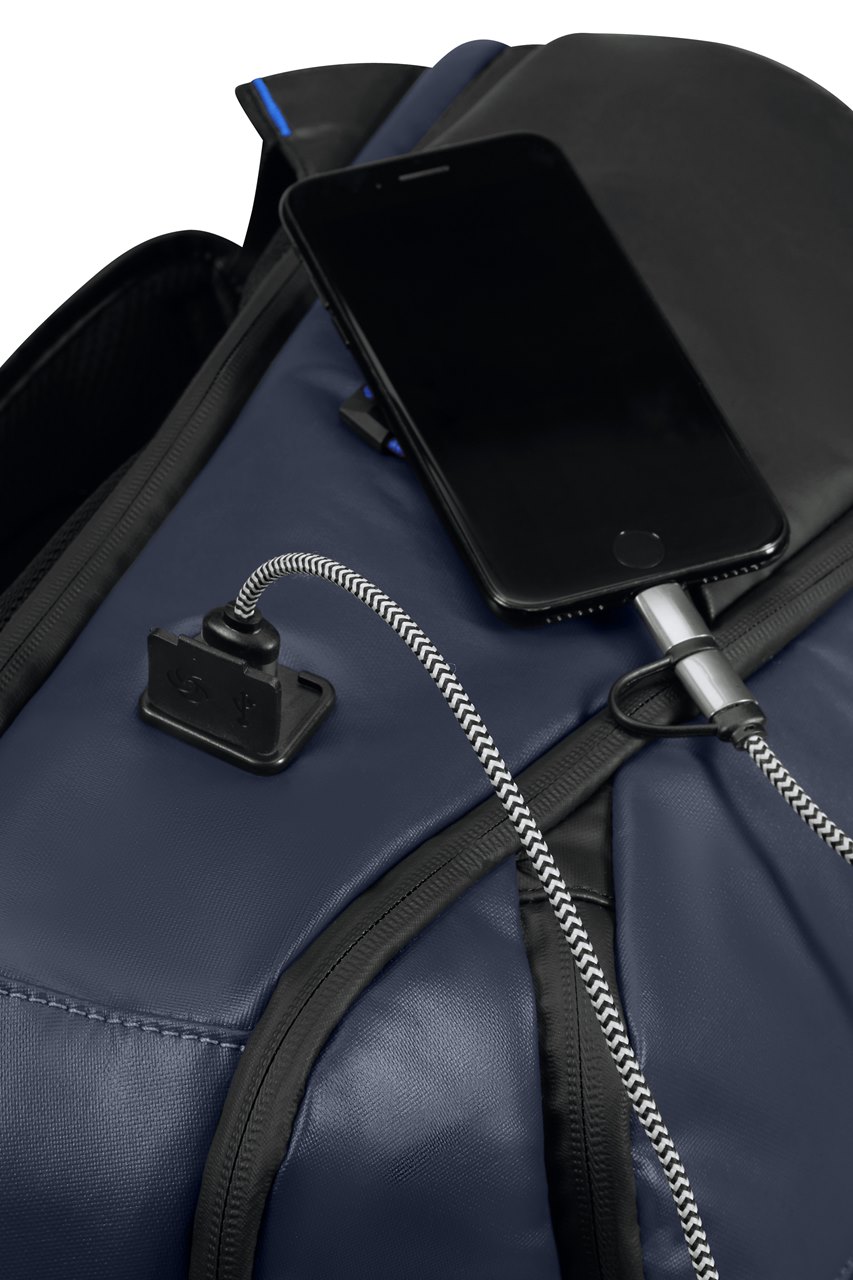 ECODIVER-URBAN LAP. BACKPACK M USB-BLUE NIGHTS