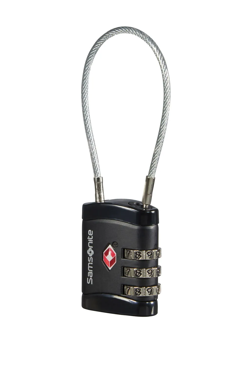 GLOBAL TA - CABLELOCK 3 DIAL TSA - NEGRU