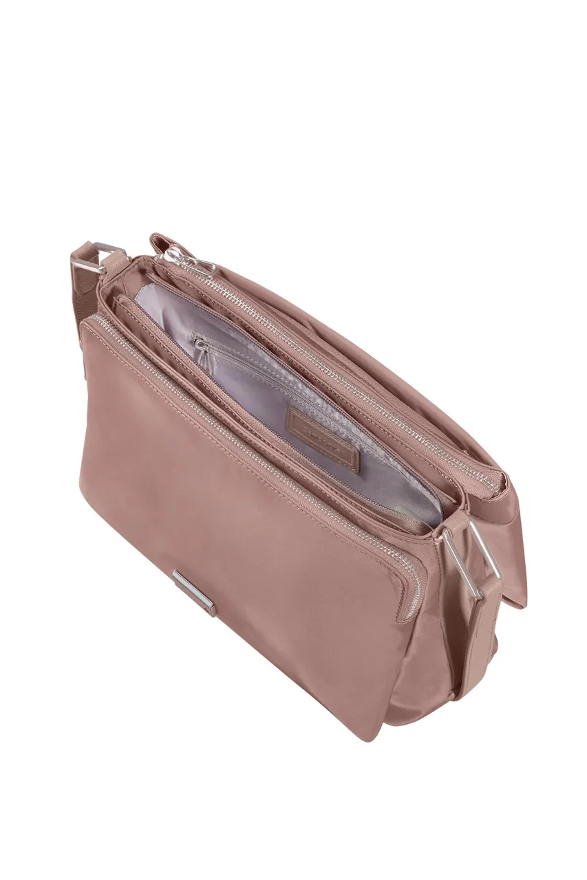 BE-HER - H. SHOULDER BAG M 3 COMP - ANTICHITATE ROSU