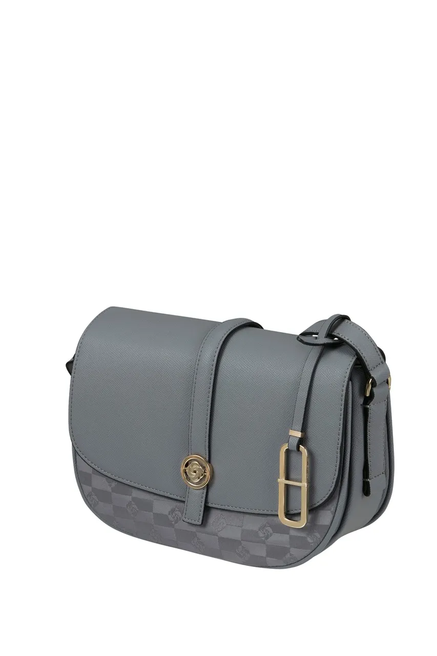 EVERY-TIME - ROUNDED SHOULD.BAG S JACQ - JACQUARD GRI ARGINTIU