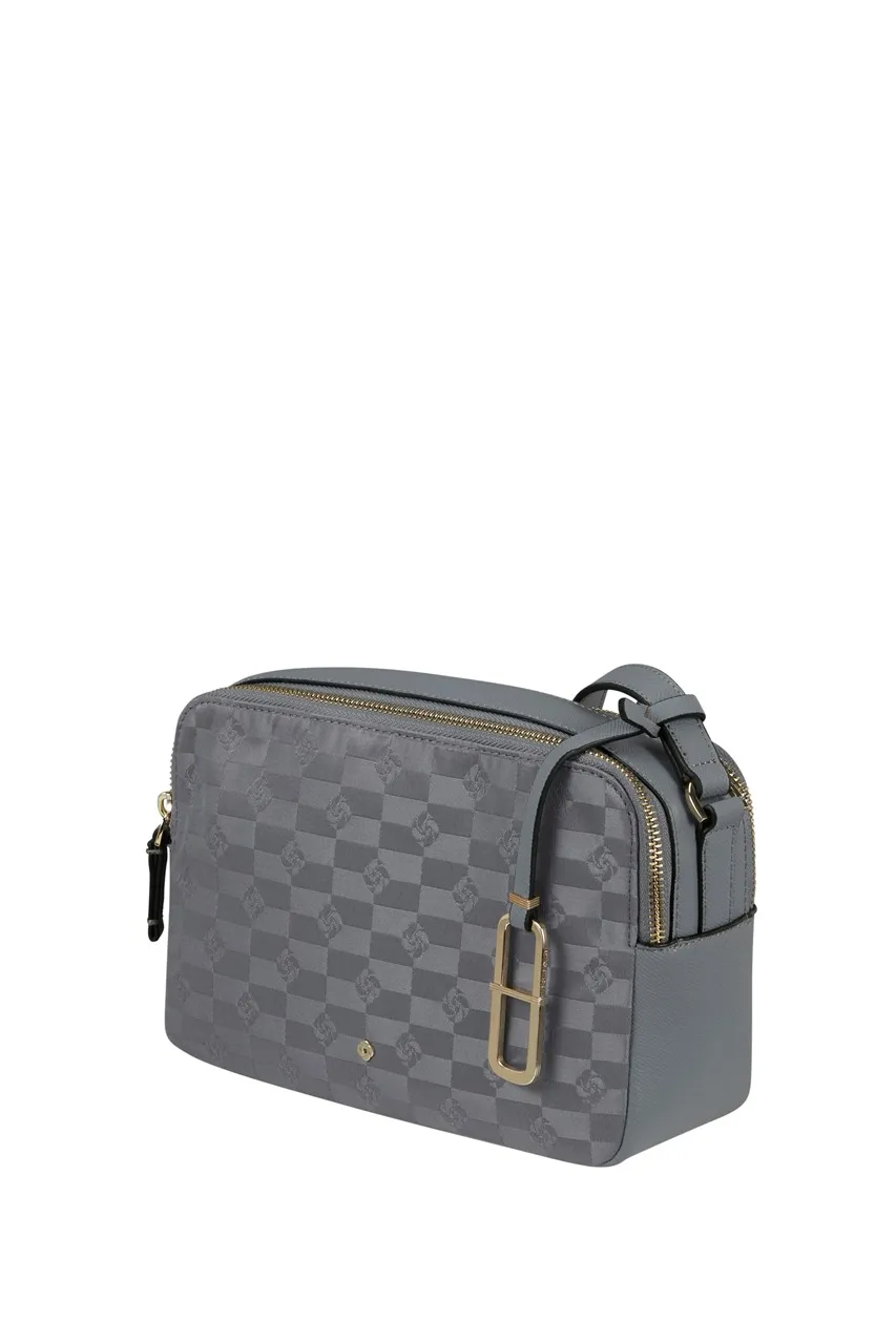 EVERY-TIME - SHOULDER BAG 2 COMP.JACQ - JACQUARD GRI ARGINTIU