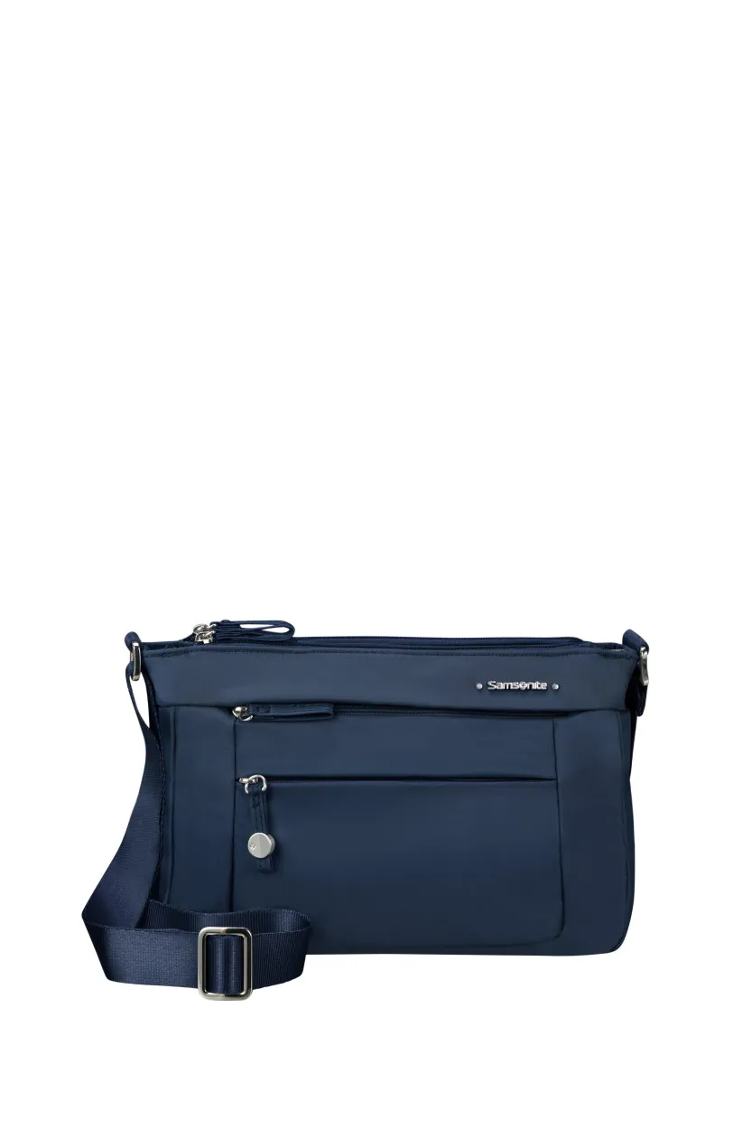 MOVE 4.0 - H. SHOULDER BAG S 3 ZIP - ALBASTRU SCURT
