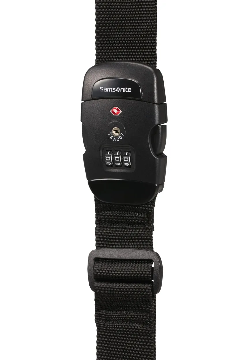 GLOBAL TA - LUGGAGE STRAP/TSA LOCK - NEGRU